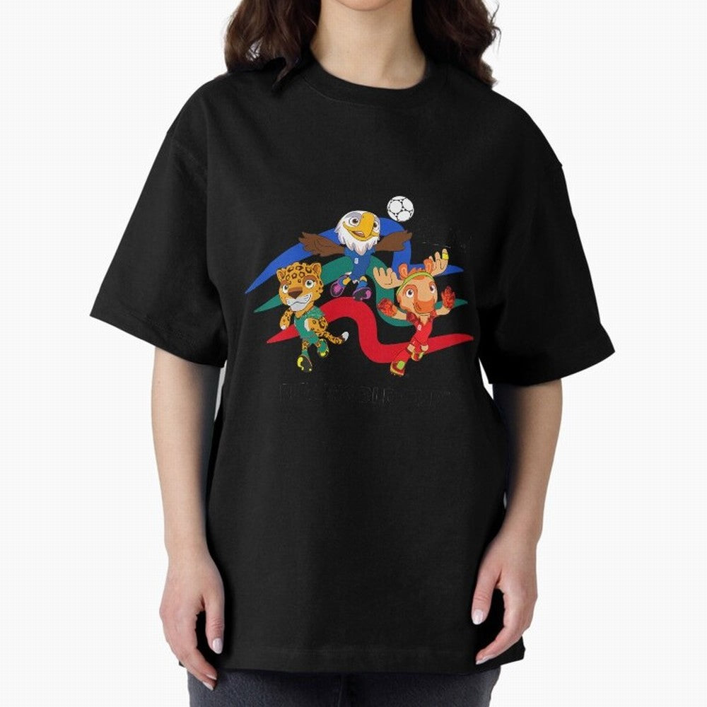 Kids World Cup26 Host Country Mascots Action Classic T-Shirt Bring Trophy Dreams to the FIFA World Cup 2026 Group Stage Journey through Mbappe Highlights, Spain Pride, Stadium Chants, National Pride, Trophy Dreams and Unforgettable Football