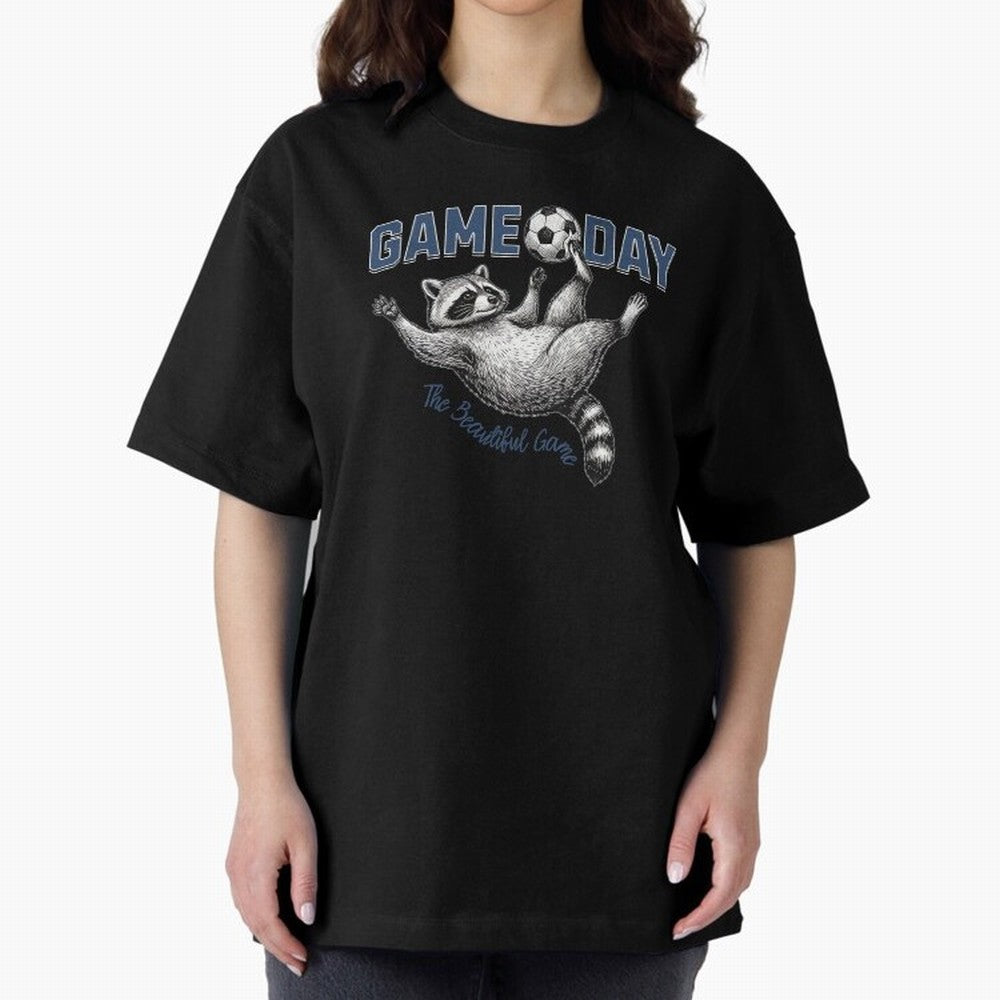 Raccoon Soccer Game Day The Beautiful Game Classic T-Shirt Create the FIFA World Cup 2026 Group Stage Journey through CR7 Highlights, Portugal Pride, Tournament Hype, Historic Matchups, Family Viewing Parties and Global Sports Pride; Perfect for