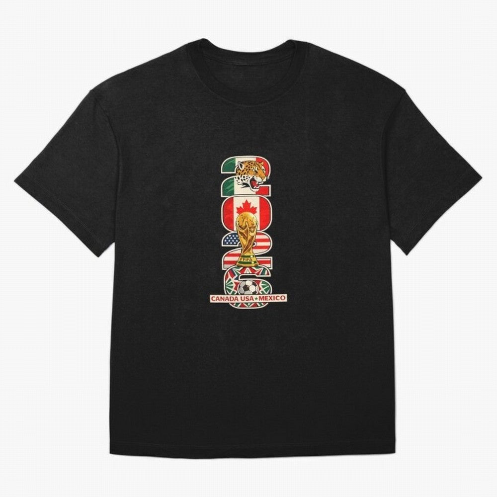 Vertical Host Nations Landmark Art Classic T-Shirt Bring a Champion Mindset to FIFA World Cup 2026 Spirit, Inspired by Brazil, Portugal and Argentina, Mbappe and Neymar, Football Festival Excitement, Trophy Ambitions, Country Rivalries and Star