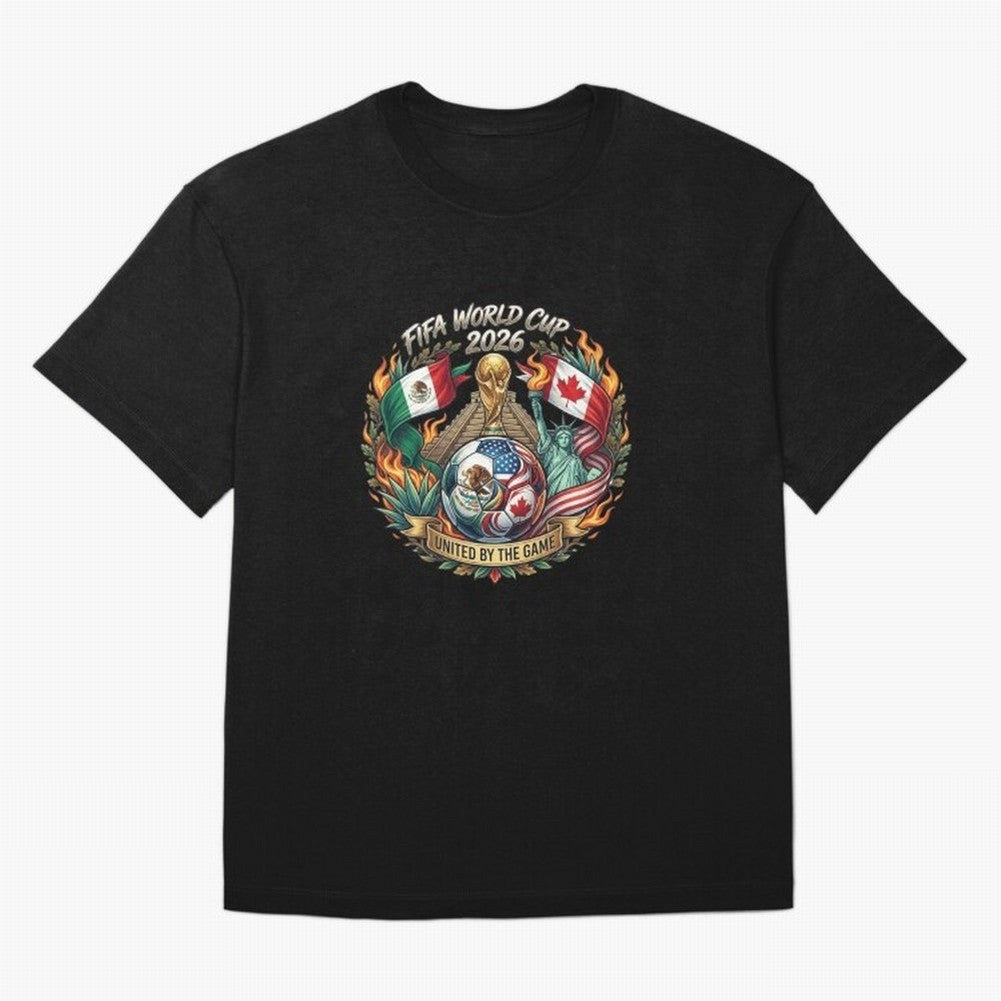 United By The Game 2026 Art Classic T-Shirt Show Match Day Excitement for FIFA World Cup 2026 Group Stage for Fans of Messi and England and Germany, Bringing Global Supporter Spirit, Legendary Goals, National Colors and Tournament Celebration;