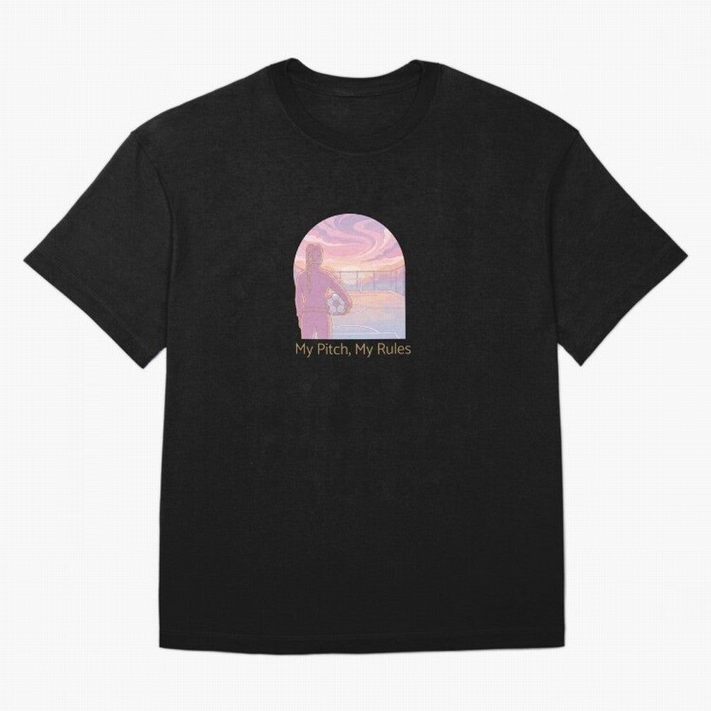 My Pitch My Rules Female Soccer Empowerment Classic T-Shirt Make the Season About FIFA World Cup 2026 USA Canada Mexico for Fans of Messi and Brazil, Bringing Championship Spirit, Famous Goals, Roaring Crowds and International Football Unity; Ideal
