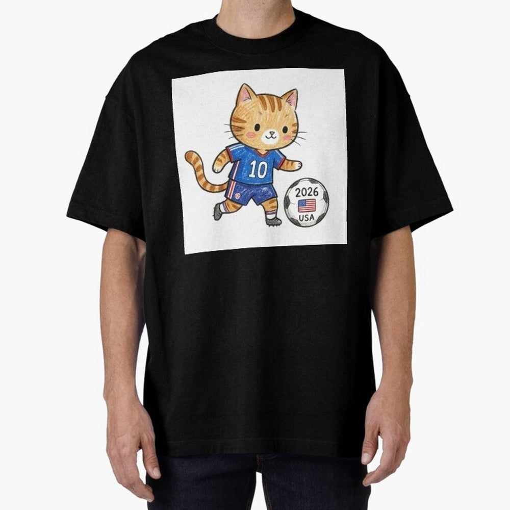 USA Soccer Cat #10 - 2026 World Cup Fan Art Classic T-Shirt Make Game Day About Match Day Hype around FIFA World Cup 2026, Messi, Neymar and Mbappe, Portugal, Supporter Pride, Iconic Celebrations, Legendary Names and Global Match Day Energy; Built