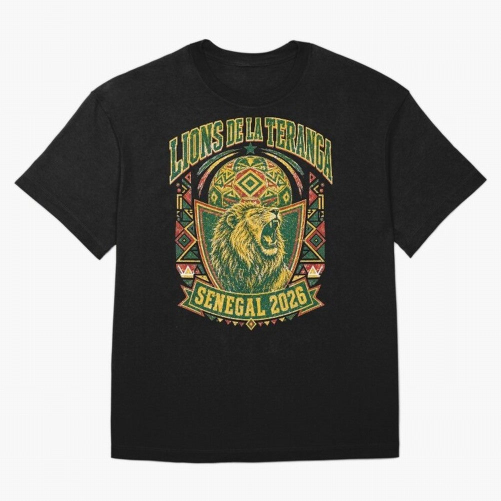 Lions De La Teranga Senegal 2026 World Cup Soccer T-Shirt Classic T-Shirt Represent FIFA World Cup 2026 Built around Neymar, Haaland and Cristiano Ronaldo, Argentina Energy, Championship Spirit, Famous Goals, Roaring Crowds and International