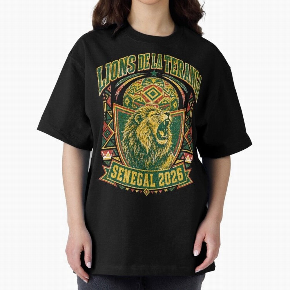 Lions De La Teranga Senegal 2026 World Cup Soccer T-Shirt Classic T-Shirt Represent FIFA World Cup 2026 Built around Neymar, Haaland and Cristiano Ronaldo, Argentina Energy, Championship Spirit, Famous Goals, Roaring Crowds and International