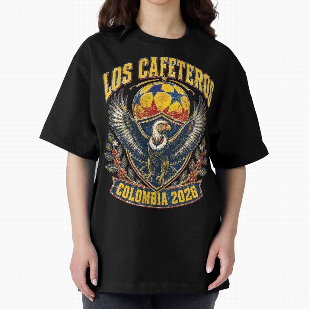 Los Cafeteros Colombia 2026 World Cup Soccer T-Shirt Classic T-Shirt Cheer through Every Moment of Match Day Hype around FIFA World Cup 2026, CR7 and Messi, England, France and Netherlands, Champion Mindset, Group Stage Buzz, Knockout Tension and