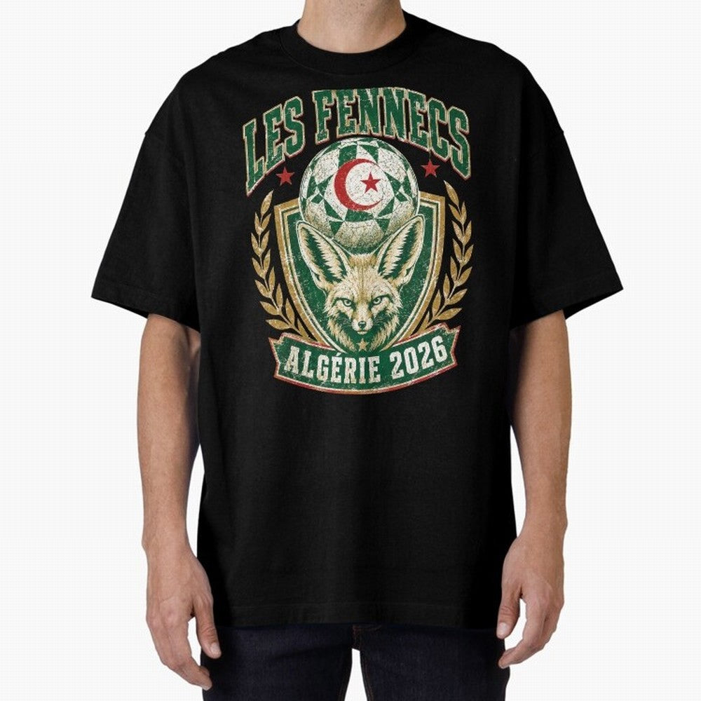 Les Fennecs Alg¨¦rie 2026 World Cup Soccer T-Shirt Classic T-Shirt Show Match Day Excitement for Global Football Passion for FIFA World Cup 2026 USA Canada Mexico, Celebrating Cristiano Ronaldo, Haaland and CR7, England, France and Netherlands,