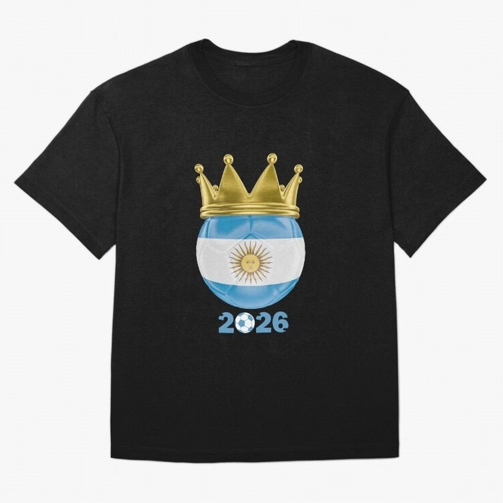 Argentina Football Champion Crown 2026 Classic T-Shirt Remember FIFA World Cup 2026 Connected to Mbappe and Neymar, England and Germany Energy, Stadium Memories, Football Loyalty, International Chants and Championship Tradition; Perfect for