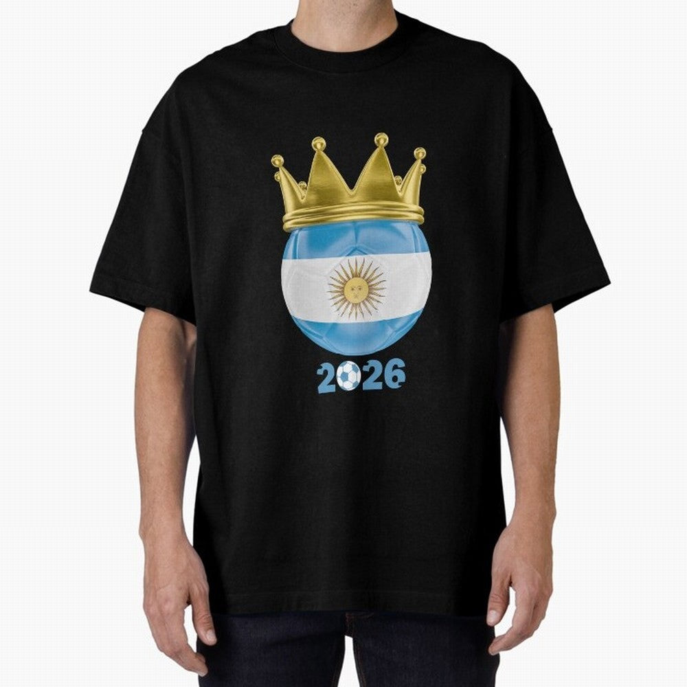 Argentina Football Champion Crown 2026 Classic T-Shirt Remember FIFA World Cup 2026 Connected to Mbappe and Neymar, England and Germany Energy, Stadium Memories, Football Loyalty, International Chants and Championship Tradition; Perfect for