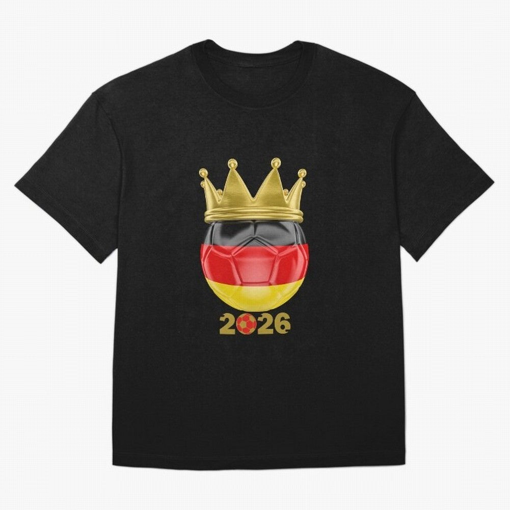 Germany Football Champion Crown 2026 Classic T-Shirt Live the Energy of FIFA World Cup 2026 Group Stage with CR7, France and Portugal Energy, Stadium Chants, National Pride, Trophy Dreams and Unforgettable Football Memories; Created for Match Day