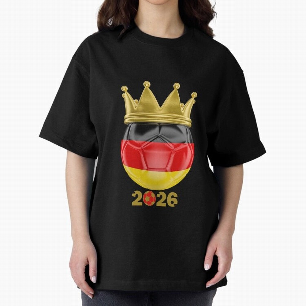 Germany Football Champion Crown 2026 Classic T-Shirt Live the Energy of FIFA World Cup 2026 Group Stage with CR7, France and Portugal Energy, Stadium Chants, National Pride, Trophy Dreams and Unforgettable Football Memories; Created for Match Day