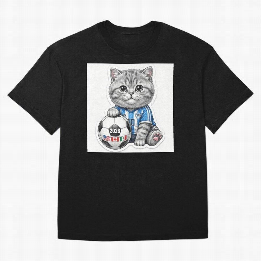 Cute Soccer Kitten #10 - FIFA 2026 World Cup Fan Art Classic T-Shirt Unlock Global Football Passion for FIFA World Cup 2026 USA Canada Mexico, Driven by Messi, Germany, Worldwide Fan Energy, Dramatic Goals, Stadium Lights and Championship