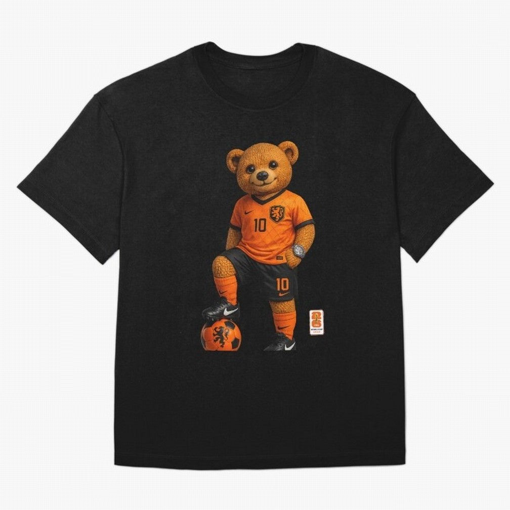 Netherlands Soccer Bear World Cup Teddy Bear Classic T-Shirt Relive Legendary Nights from Match Day Hype around FIFA World Cup 2026 Group Stage, Neymar, Argentina, France and Brazil, Fan Favorite Moments, National Team Passion, Big Match Drama and