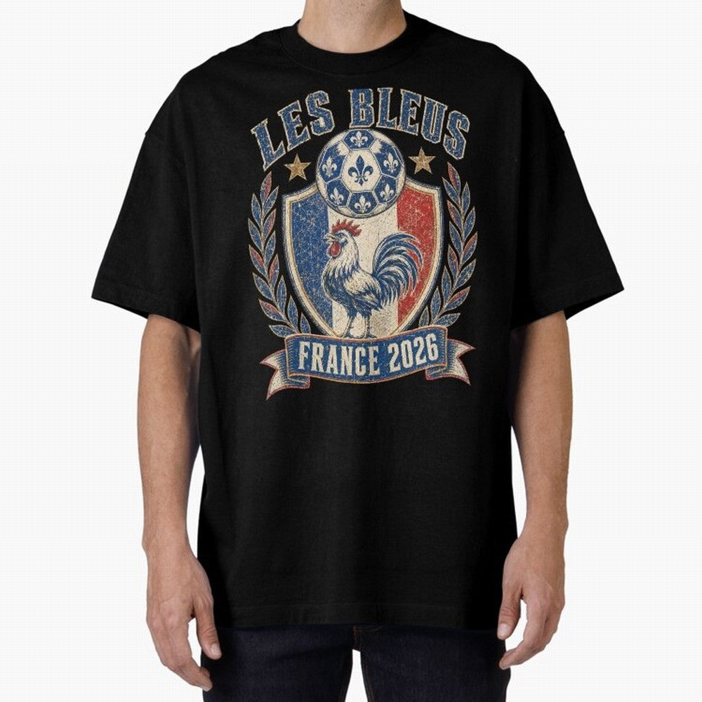 Les Bleus France 2026 World Cup Soccer T-Shirt Classic T-Shirt Follow the Final Road of the FIFA World Cup 2026 USA Canada Mexico Journey through Haaland and Mbappe Highlights, Brazil Pride, Football Passion, Legendary Performances, Festival Vibes