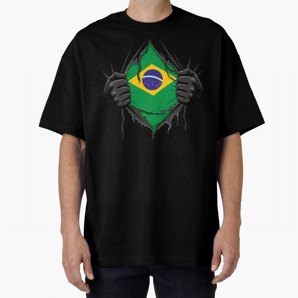 Brazil Flag - National Team Fans Classic T-Shirt Bring International Match Energy to FIFA World Cup 2026 USA Canada Mexico for Fans of Cristiano Ronaldo, Haaland and CR7 and Spain, Bringing Football History, Final Match Energy, Crowd Noise and Once