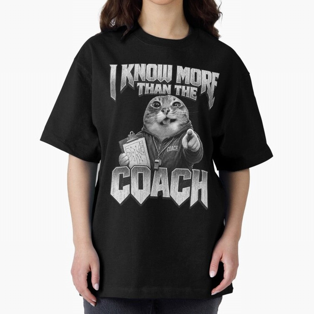 I Know More Than The Coach Funny World Cup 2026 Meme USA Soccer Fan Silly Cat Classic T-Shirt Celebrate National Team Dreams in FIFA World Cup 2026 Spirit, Made for England and Germany, Mbappe and Neymar, Vintage Soccer Flavor, Modern Football