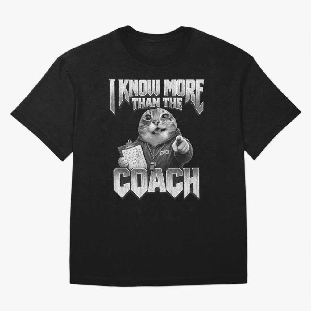 I Know More Than The Coach Funny World Cup 2026 Meme USA Soccer Fan Silly Cat Classic T-Shirt Celebrate National Team Dreams in FIFA World Cup 2026 Spirit, Made for England and Germany, Mbappe and Neymar, Vintage Soccer Flavor, Modern Football