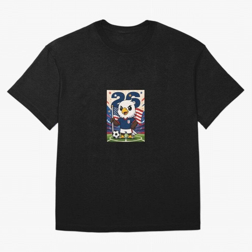 Patriotic Eagle Soccer USA Mascot Classic T-Shirt Bring Trophy Dreams to Match Day Hype around FIFA World Cup 2026 USA Canada Mexico, Mbappe, Germany, Goal Celebration Energy, Supporter Heritage, Football Icons and Worldwide Tournament Joy; Built