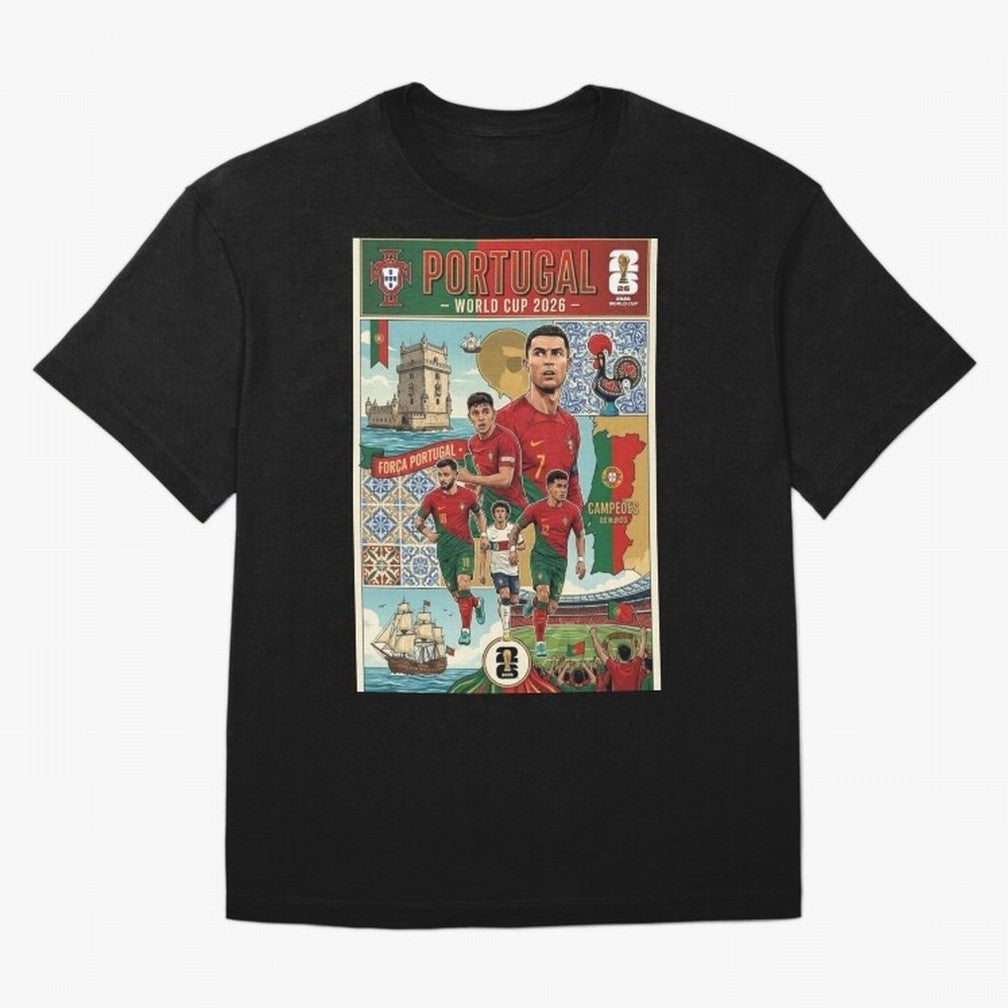 Portugal 2026 ¨C In Search of Glory Classic T-Shirt Elevate FIFA World Cup 2026 for Fans of Mbappe and Neymar and Brazil, Bringing Goal Celebration Energy, Supporter Heritage, Football Icons and Worldwide Tournament Joy; Ideal for Passionate Fans