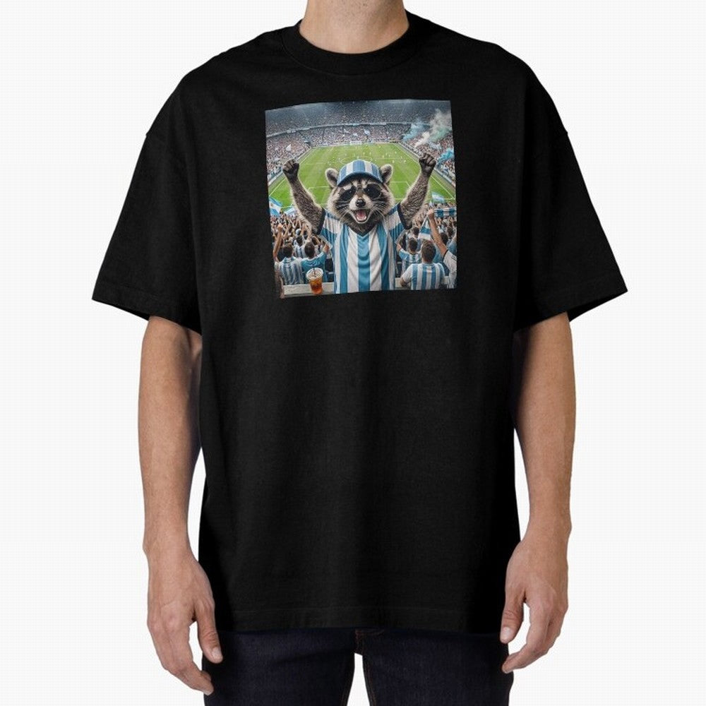 Funny Raccoon Soccer Fan World Cup 2026 Argentina Classic T-Shirt Enjoy FIFA World Cup 2026 USA Canada Mexico Featuring CR7 and Messi, England, France and Netherlands Energy, Match Day Excitement, Supporter Culture, Golden Goals and Global Football