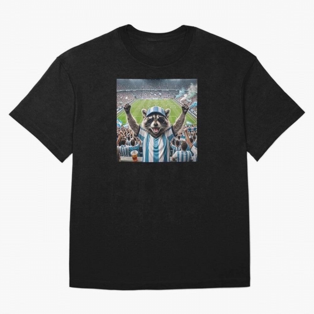 Funny Raccoon Soccer Fan World Cup 2026 Argentina Classic T-Shirt Enjoy FIFA World Cup 2026 USA Canada Mexico Featuring CR7 and Messi, England, France and Netherlands Energy, Match Day Excitement, Supporter Culture, Golden Goals and Global Football