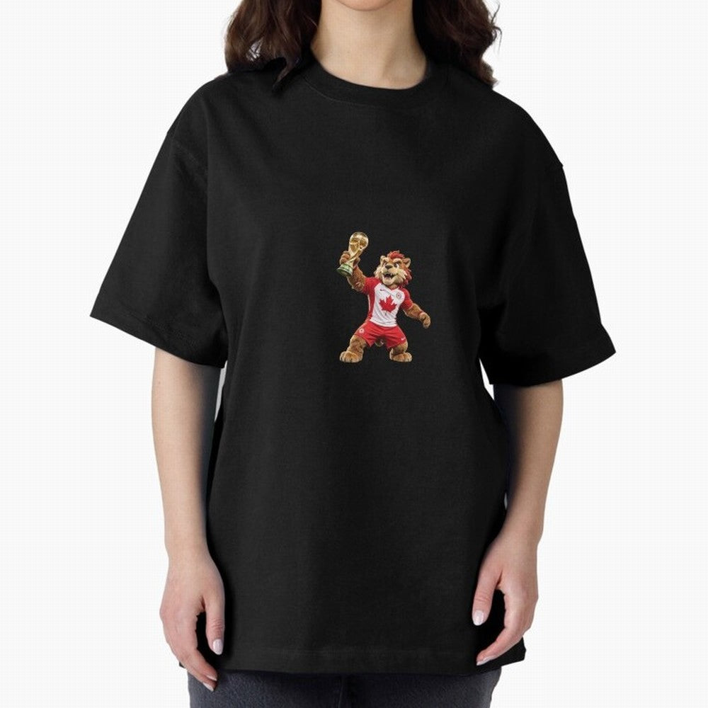 Canada Soccer Mascot Champion - Canadian Football Victory Trophy 2026 Classic T-Shirt Feel Global Football Passion for FIFA World Cup 2026 USA Canada Mexico, Capturing Messi and Cristiano Ronaldo, France, Fan Favorite Moments, National Team