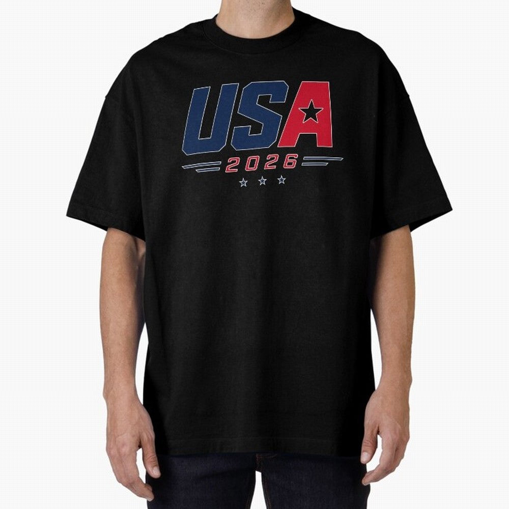 USA 2026 Soccer Fan Shirt | American Football Supporter Minimal Design Classic T-Shirt Celebrate Every Goal in FIFA World Cup 2026 USA Canada Mexico Spirit, Featuring Spain, Haaland and Mbappe, Supporter Pride, Iconic Celebrations, Legendary Names