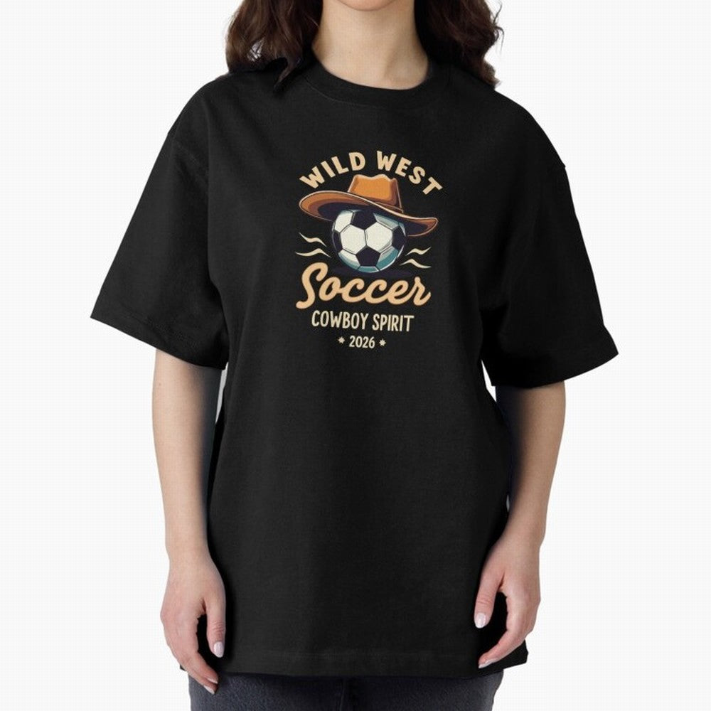 Wild West Soccer Cowboy Spirit World Cup 2026 Classic T-Shirt Show Match Day Excitement for the FIFA World Cup 2026 USA Canada Mexico Journey through Cristiano Ronaldo, Haaland and CR7 Highlights, England Pride, Worldwide Fan Energy, Dramatic