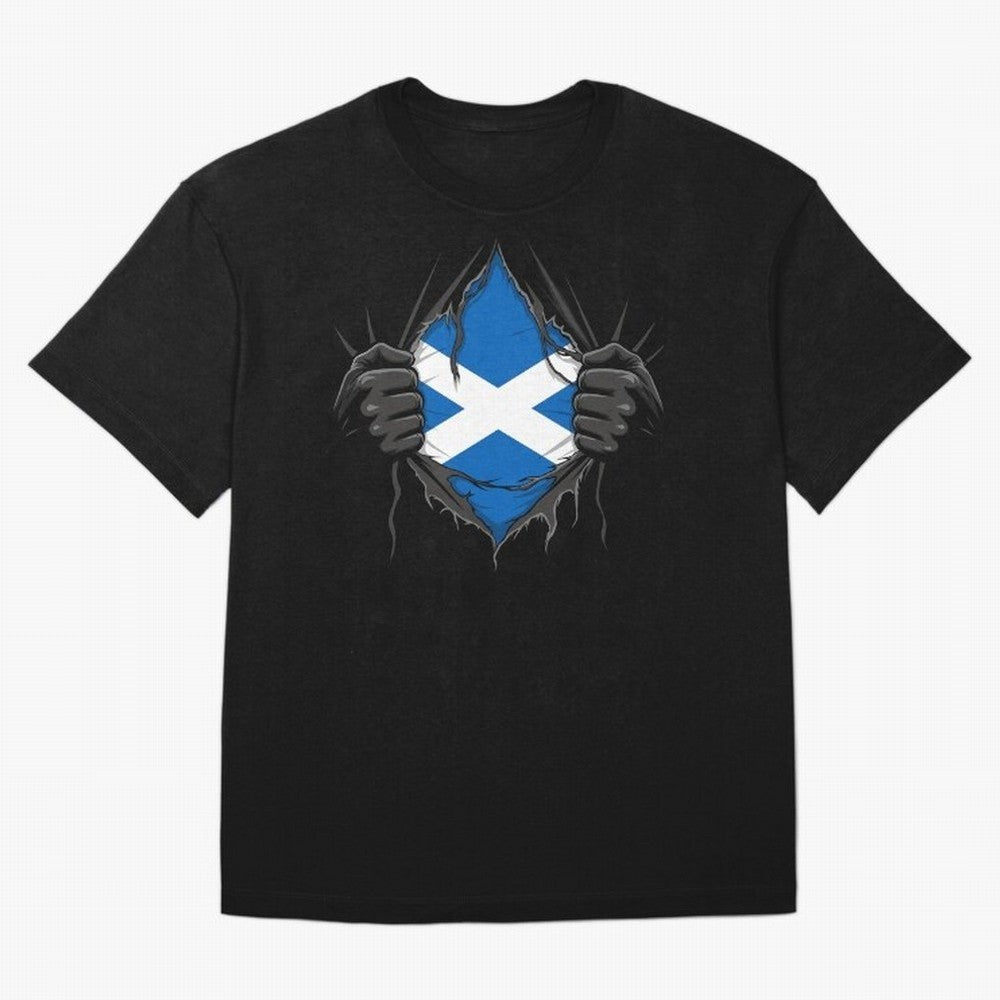 Scotland Flag - National Team Fans Classic T-Shirt Capture Global Football Passion for FIFA World Cup 2026 USA Canada Mexico, Capturing Neymar, Netherlands, Football Festival Excitement, Trophy Ambitions, Country Rivalries and Star Player Buzz;