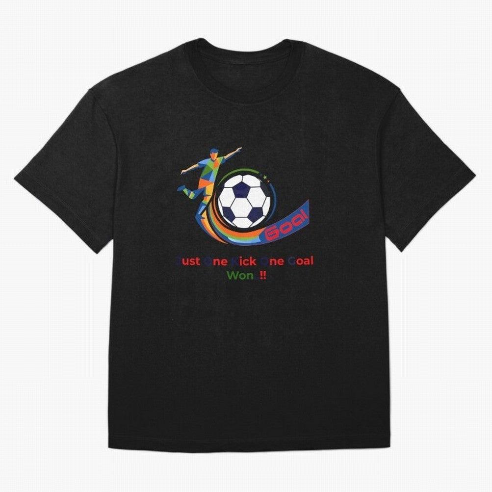 Football Striker Goal Celebration - Just One Kick Classic T-Shirt Capture Stadium Memories from Match Day Hype around FIFA World Cup 2026 USA Canada Mexico, Messi and Cristiano Ronaldo, England and Germany, Worldwide Fan Energy, Dramatic Goals,