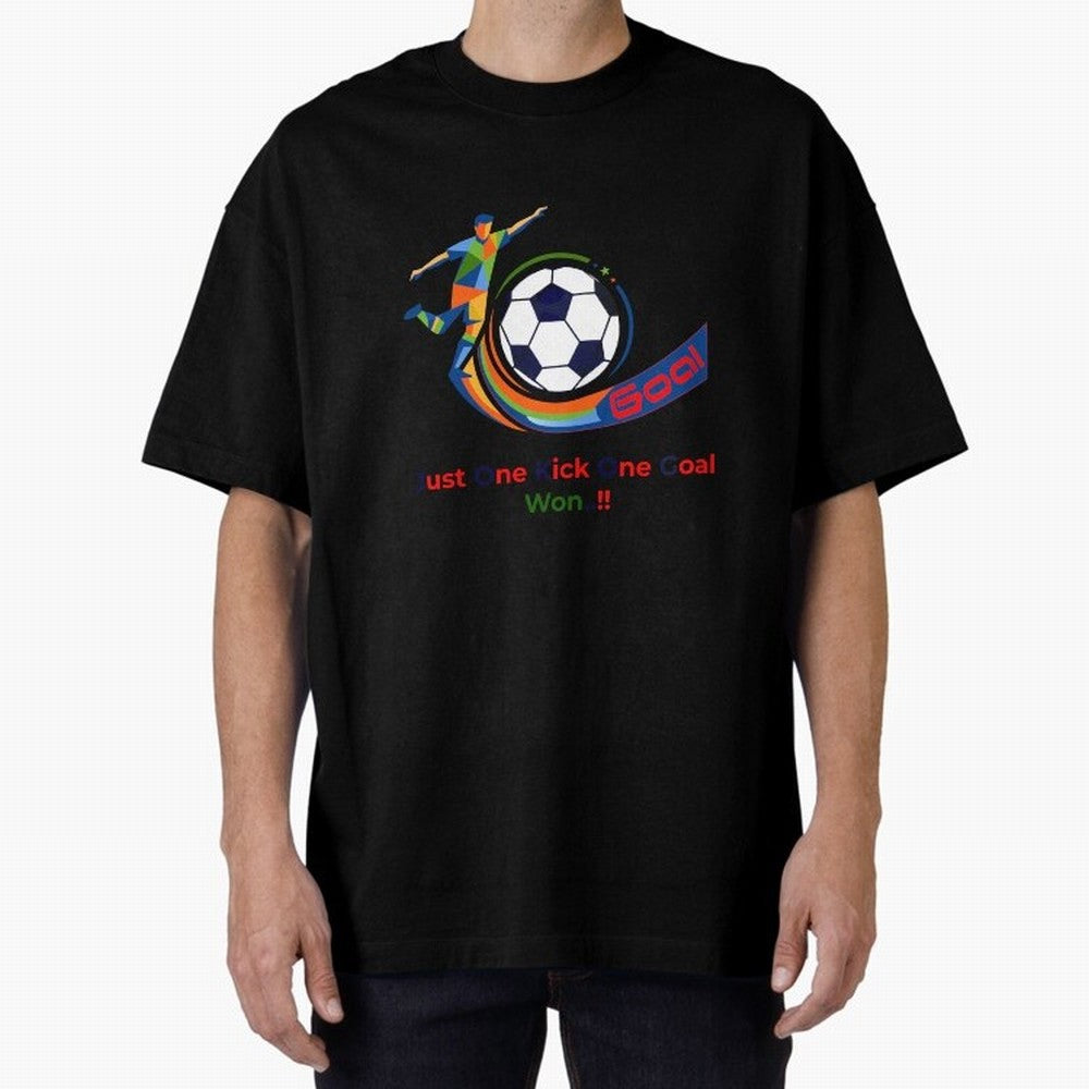 Football Striker Goal Celebration - Just One Kick Classic T-Shirt Capture Stadium Memories from Match Day Hype around FIFA World Cup 2026 USA Canada Mexico, Messi and Cristiano Ronaldo, England and Germany, Worldwide Fan Energy, Dramatic Goals,