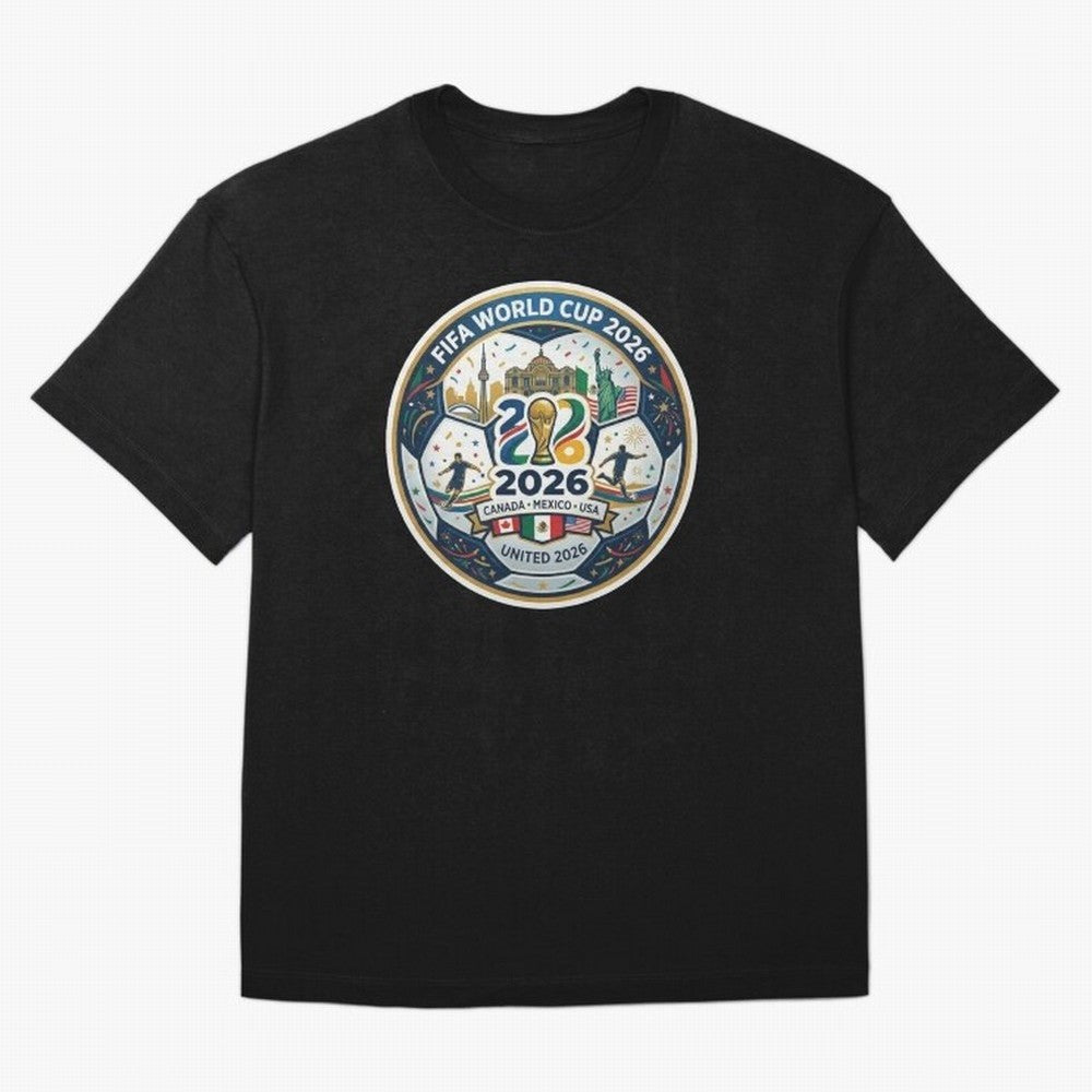 FIFA World Cup 2026 North America Commemorative Emblem Classic T-Shirt Stand Out with Spirit from the FIFA World Cup 2026 USA Canada Mexico Journey through Cristiano Ronaldo, Haaland and CR7 Highlights, Brazil, Portugal and Argentina Pride, Match