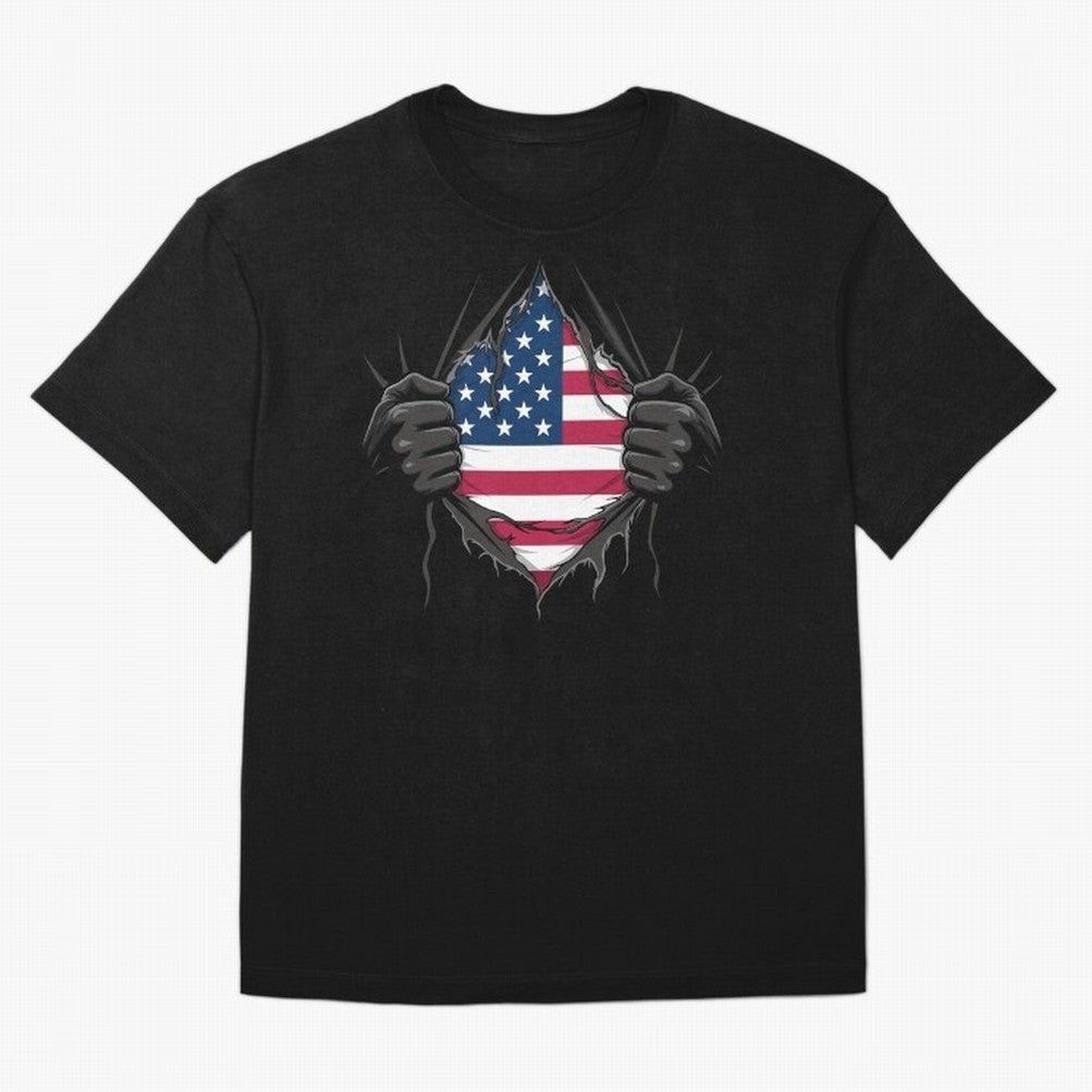 USA Flag - National Team Fans Classic T-Shirt Enjoy Global Football Passion for FIFA World Cup 2026 Group Stage, Connected to Neymar, Haaland and Cristiano Ronaldo, Germany, Global Supporter Spirit, Legendary Goals, National Colors and Tournament
