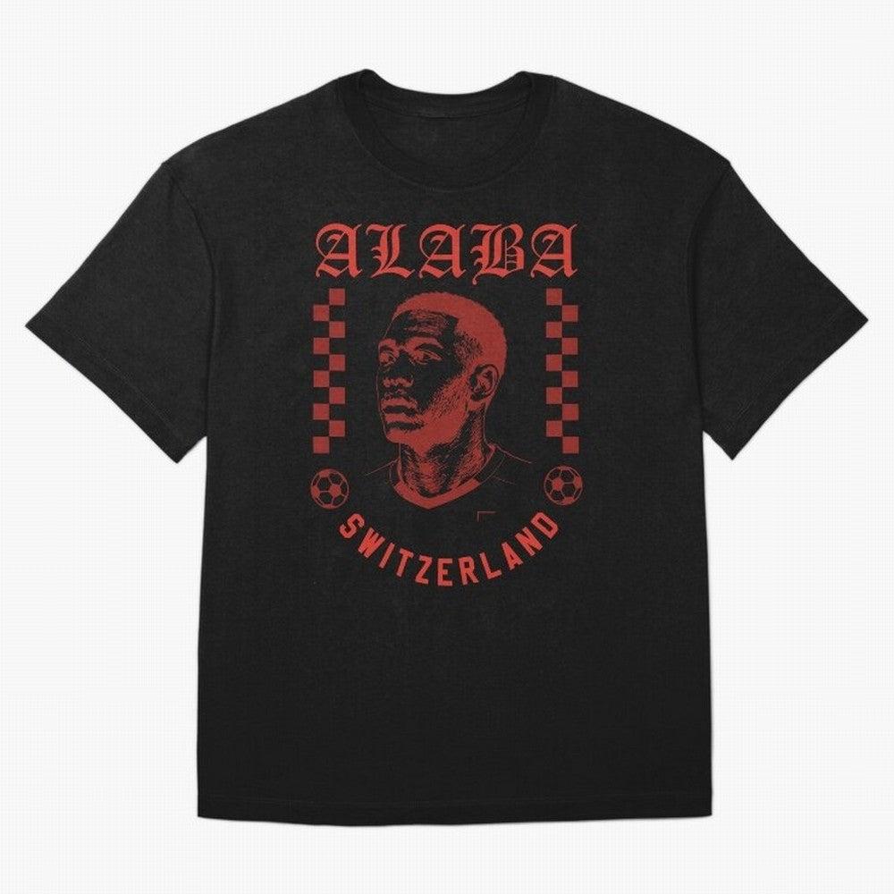 Alaba Switzerland Soccer Legend Vintage Football Fan Shirt Classic T-Shirt Show Championship Spirit for Global Football Passion for FIFA World Cup 2026 Group Stage, with Cristiano Ronaldo, Spain, Worldwide Fan Energy, Dramatic Goals, Stadium Lights