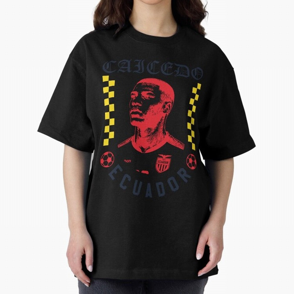 Caicedo Ecuador Soccer Star Retro Football Fan Design Classic T-Shirt Keep the Match Day Mood of FIFA World Cup 2026 USA Canada Mexico Spirit, Made for France, Mbappe and Neymar, Football Passion, Legendary Performances, Festival Vibes and