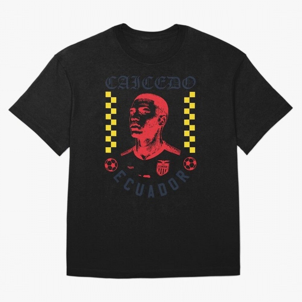 Caicedo Ecuador Soccer Star Retro Football Fan Design Classic T-Shirt Keep the Match Day Mood of FIFA World Cup 2026 USA Canada Mexico Spirit, Made for France, Mbappe and Neymar, Football Passion, Legendary Performances, Festival Vibes and