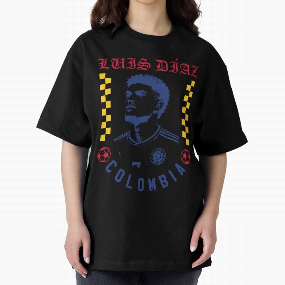 Luis D¨ªaz Colombia Soccer Star Retro Football Fan Design Classic T-Shirt Showcase the FIFA World Cup 2026 Group Stage Journey through Neymar, Haaland and Cristiano Ronaldo Highlights, Brazil Pride, Champion Mindset, Group Stage Buzz, Knockout