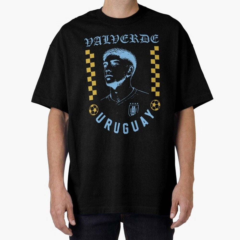 Valverde Uruguay Soccer Star Retro Football Fan Design Classic T-Shirt Share FIFA World Cup 2026 Group Stage Built around Cristiano Ronaldo, Haaland and CR7, England and Germany Energy, Worldwide Fan Energy, Dramatic Goals, Stadium Lights and