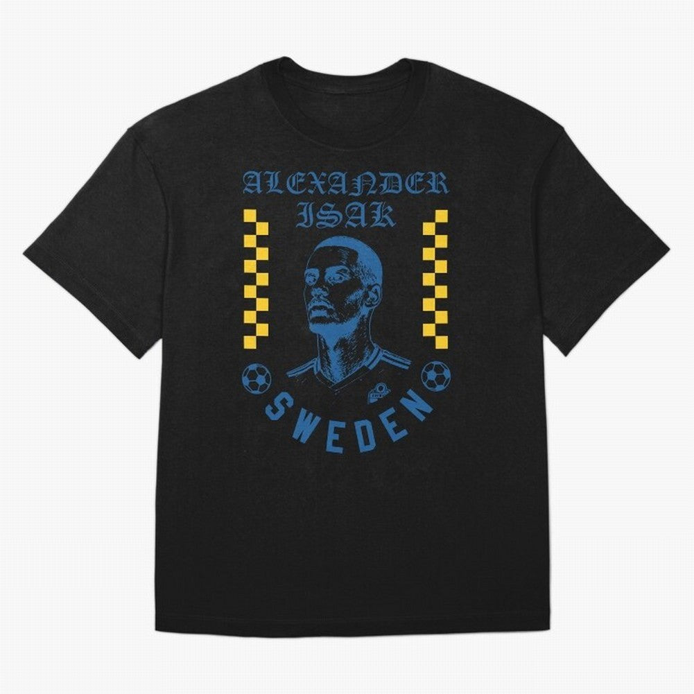 Alexander Isak Sweden Soccer Star Retro Football Fan Design Classic T-Shirt Capture FIFA World Cup 2026 Group Stage Spirit, Centered on England, Messi, CR7 and Mbappe, Vintage Soccer Flavor, Modern Football Stars, National Flags and Final Night