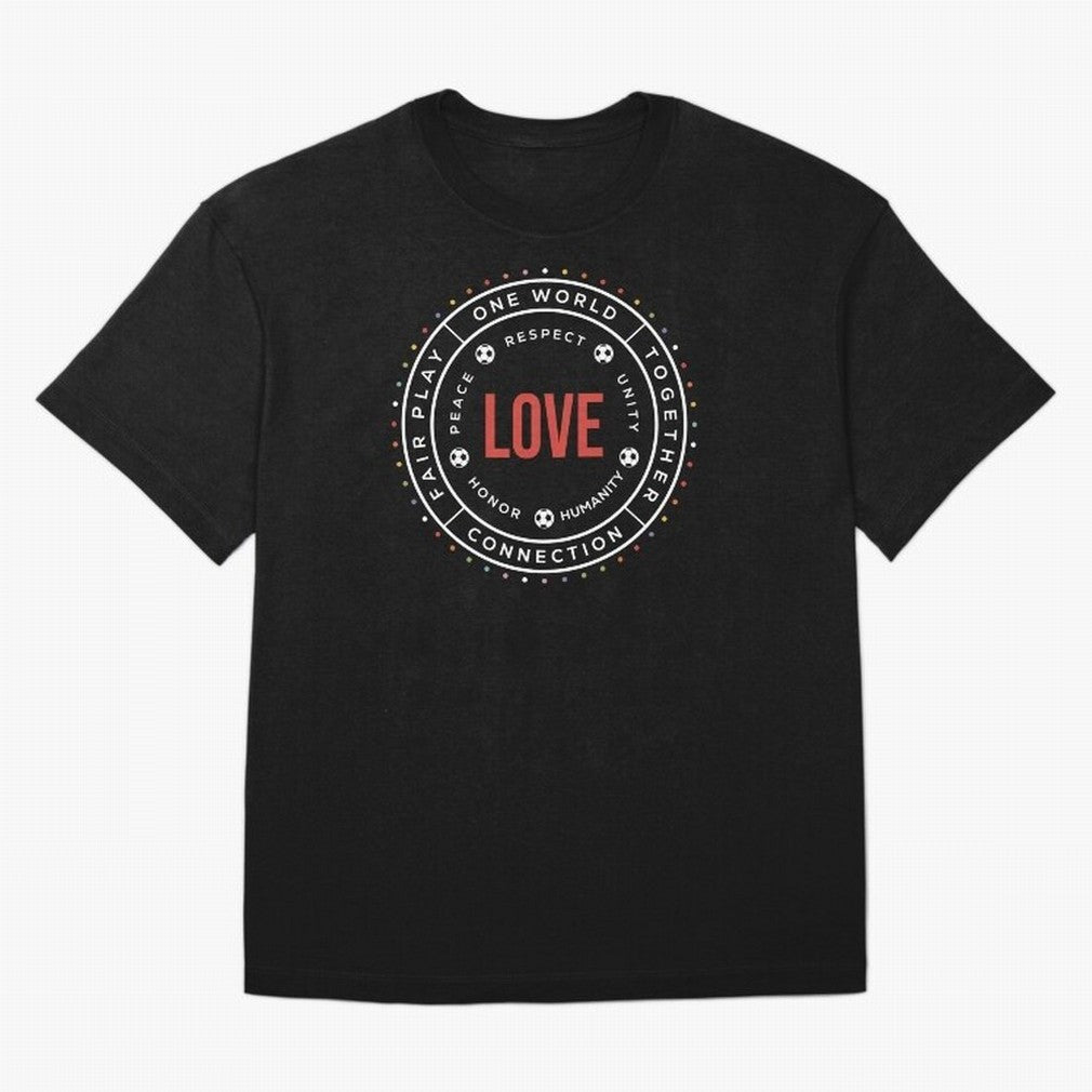 One World One Game ¡ª Soccer World Cup 2026 Love Unity Design Classic T-Shirt Join the FIFA World Cup 2026 Group Stage Journey through Mbappe and Neymar Highlights, Spain Pride, Football History, Final Match Energy, Crowd Noise and Once in a