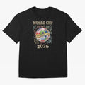 2026 World Cup Soccer Ball Flags - Global Football Championship Celebration Classic T-Shirt Remember Iconic Moments from Match Day Hype around FIFA World Cup 2026 Group Stage, Messi, Neymar and Mbappe, Spain, Worldwide Fan Energy, Dramatic Goals,