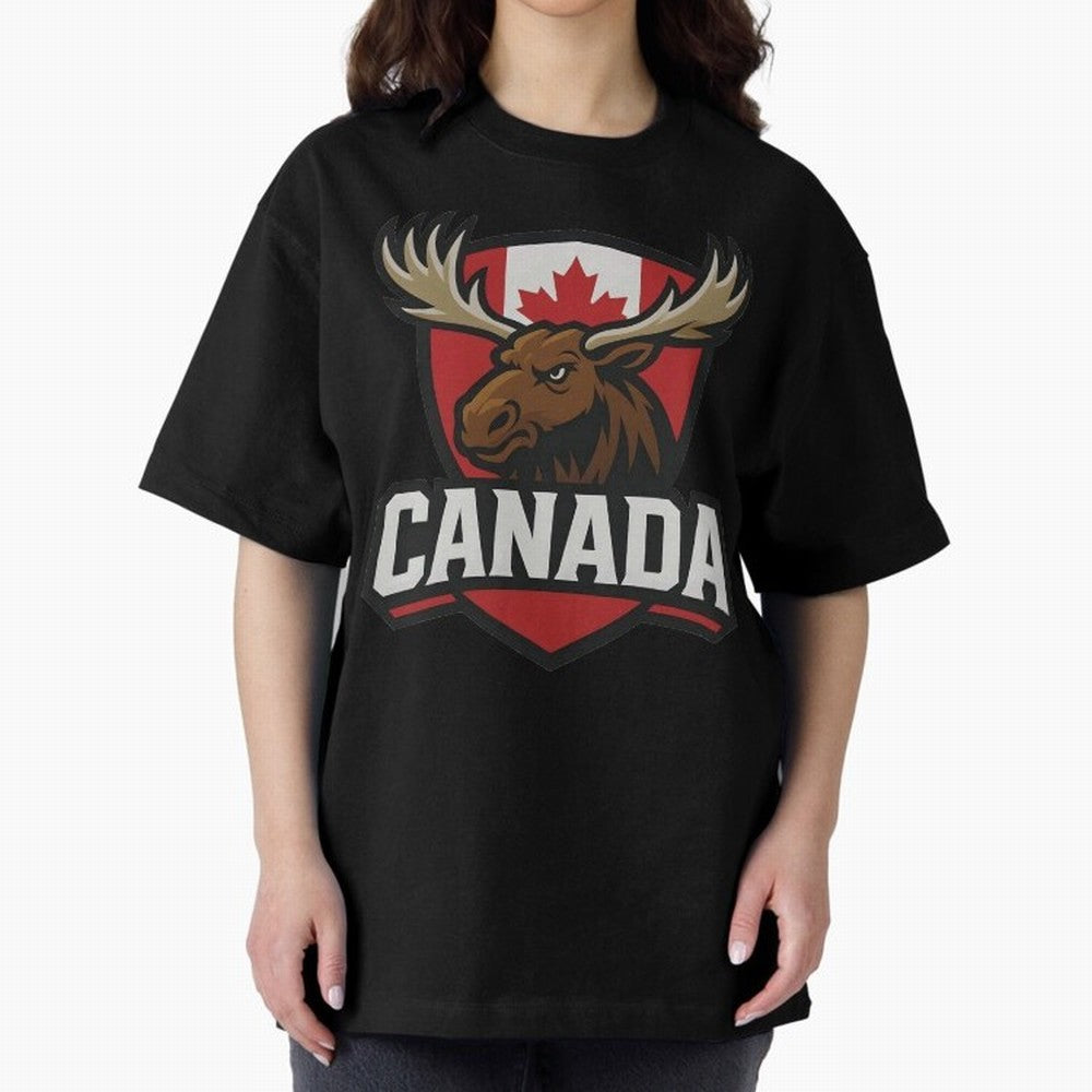 Canada Moose Sports Logo T-Shirt ¨C Canadian Flag Maple Leaf Emblem | 2026 World Cup Supporter Classic T-Shirt Enjoy Match Day Hype around FIFA World Cup 2026 USA Canada Mexico, CR7 and Messi, France and Portugal, Tournament Hype, Historic