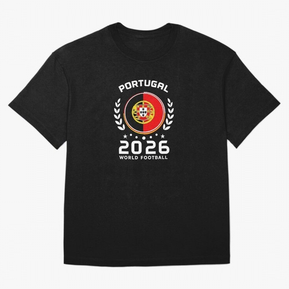 Portugal 2026 World Football Soccer Fan Design T-Shirt_87038236 Classic T-Shirt Fuel Your Fan Pride for Global Football Passion for FIFA World Cup 2026, with Messi and Cristiano Ronaldo, England and Germany, Supporter Pride, Iconic Celebrations,