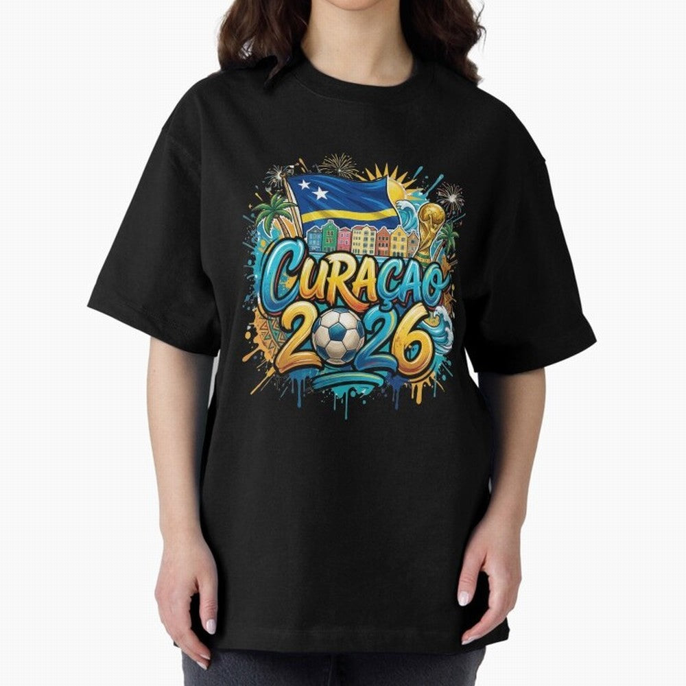 Curacao World Cup 2026 Football Legacy Classic T-Shirt Celebrate Classic Football Spirit in FIFA World Cup 2026 Filled with CR7 and Messi, England, France and Netherlands Energy, Worldwide Fan Energy, Dramatic Goals, Stadium Lights and Championship
