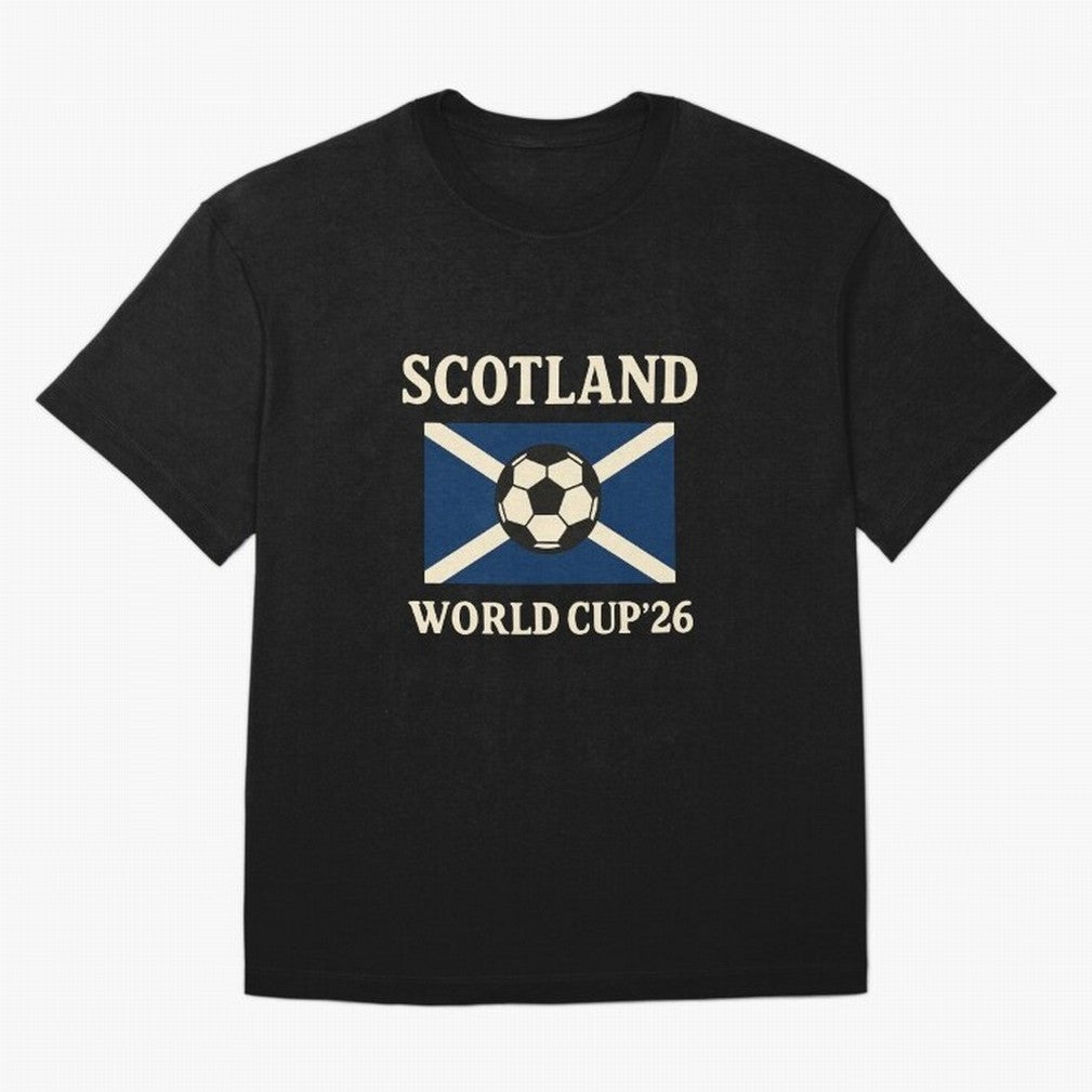 Scotland World Cup 2026 Oversized T-Shirt Feel the Trophy Chase of FIFA World Cup 2026 Group Stage for Fans of Messi and Spain and Netherlands, Bringing Soccer Culture, Superstar Moments, National Team Dreams and Competitive Fire; Made for