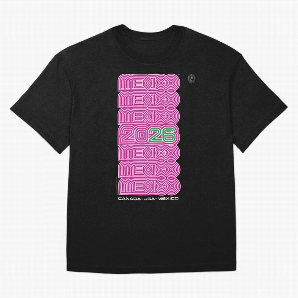 Mexico Retro Soccer 26 ¨C Canada USA Mexico 26¨C Bold Vintage Typography Oversized T-Shirt Show Match Day Excitement for FIFA World Cup 2026 for Fans of Mbappe and Neymar and Spain, Bringing Soccer Culture, Superstar Moments, National Team Dreams