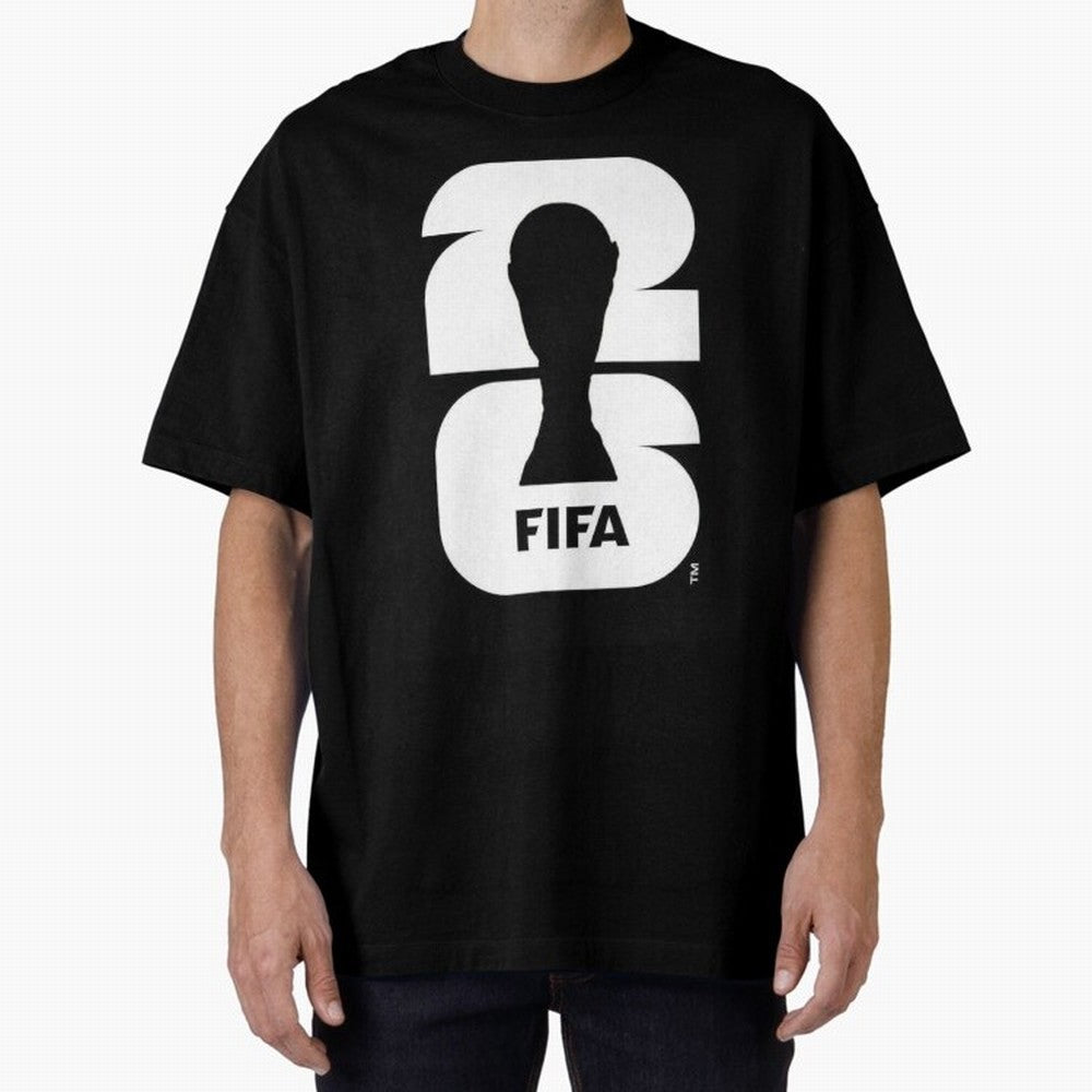 World Cup 2026 Soccer Celebration: United Football Fan Art Oversized T-Shirt Capture the FIFA World Cup 2026 USA Canada Mexico Journey through Mbappe Highlights, Portugal, Spain and Germany Pride, Championship Spirit, Famous Goals, Roaring Crowds