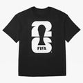 World Cup 2026 Soccer Celebration: United Football Fan Art Oversized T-Shirt Capture the FIFA World Cup 2026 USA Canada Mexico Journey through Mbappe Highlights, Portugal, Spain and Germany Pride, Championship Spirit, Famous Goals, Roaring Crowds