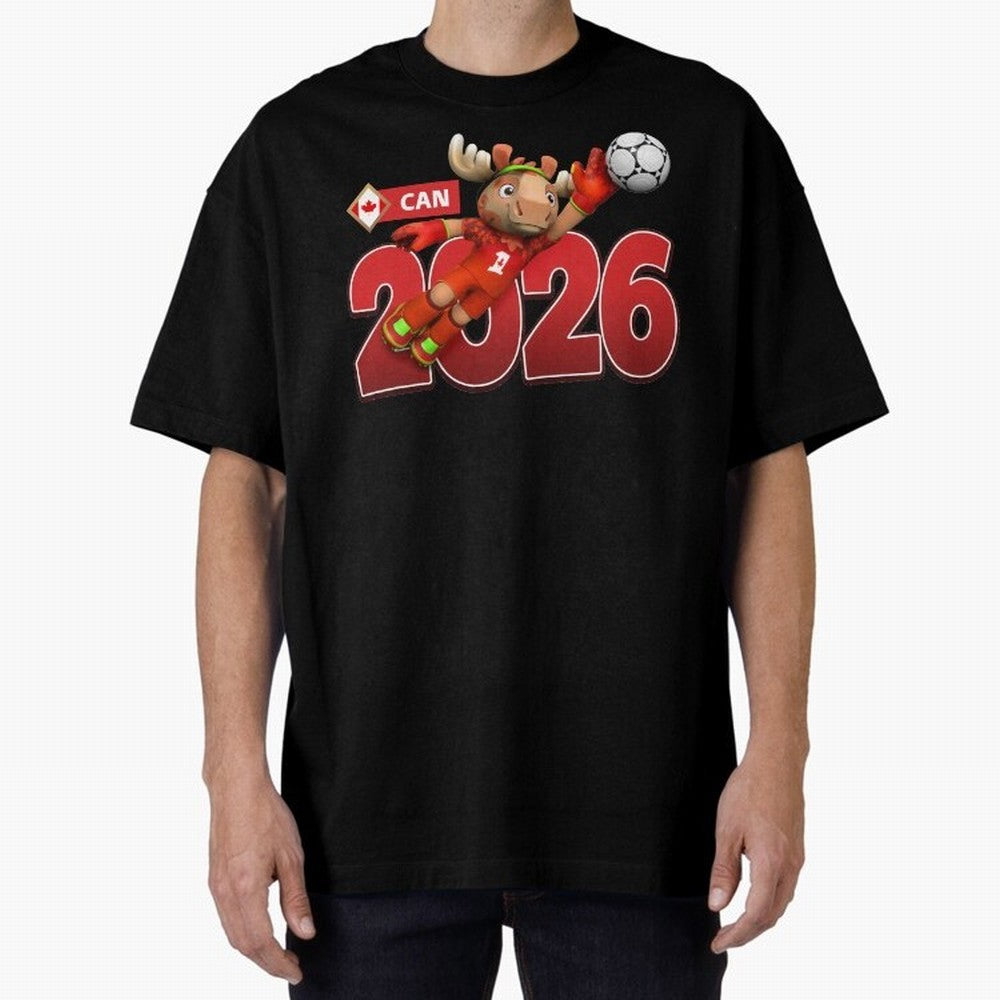 2026 World Cup Canada Oversized T-Shirt Celebrate Fan Favorites in FIFA World Cup 2026 USA Canada Mexico for Fans of Cristiano Ronaldo, Haaland and CR7 and England, Bringing Champion Mindset, Group Stage Buzz, Knockout Tension and Passionate Fan