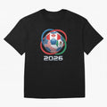 3D Realistic World Cup 2026 Soccer Ball with Rings Oversized T-Shirt Create FIFA World Cup 2026 for Fans of Neymar and England, Bringing Game Day Rituals, Football Legends, Country Pride and the Road to the Final; Perfect for People Who Love
