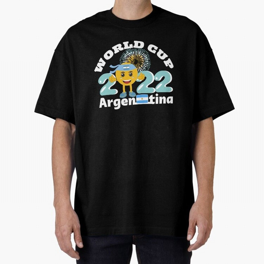 Football World Cup 2022 Winner. Argentina 2022. Oversized T-Shirt Make Memories around Global Football Passion for FIFA World Cup 2026, with CR7, France and Portugal, Classic Soccer Heritage, Championship Pressure, Fan Loyalty and International
